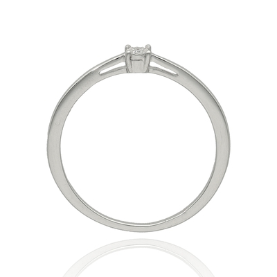 Fehér arany gyűrű 52-es méret (B49116)